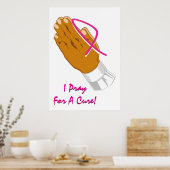 Borstkanker Bewustzijn Prader Hands Poster (Keuken)