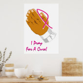 Borstkanker Bewustzijn Prader Hands Poster (Keuken)