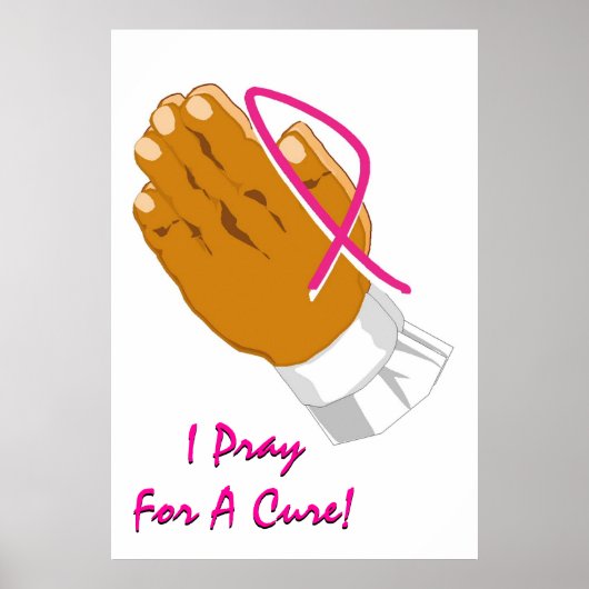 Borstkanker Bewustzijn Prader Hands Poster (Voorkant)