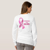 BORSTKANKER BEWUSTZIJN & PREVENTIE T-SHIRT (Achterkant volledig)