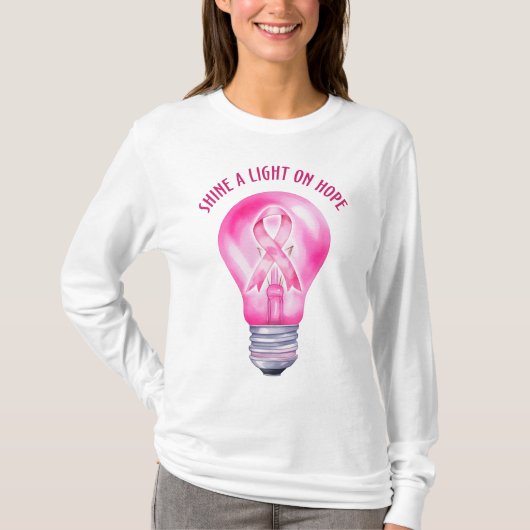 BORSTKANKER BEWUSTZIJN & PREVENTIE T-SHIRT (Voorkant)