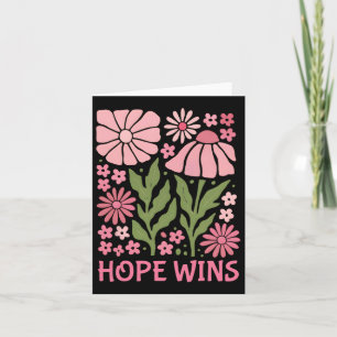 Borstkanker Bewustzijn Quote Hoop wint Kaart