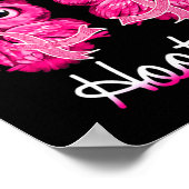 Borstkanker Bewustzijn Red de Hooters Poster (Hoek)