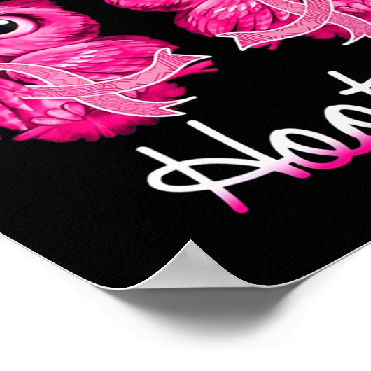 Borstkanker Bewustzijn Red de Hooters Poster (Hoek)