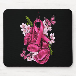 Borstkanker Bewustzijn Roze Bokshandschoenen Roze Muismat