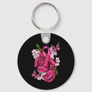 Borstkanker Bewustzijn Roze Bokshandschoenen Roze Sleutelhanger