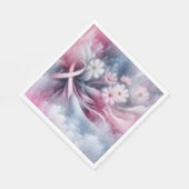 Borstkanker bewustzijn roze lint Abstract Servet (Hoek)