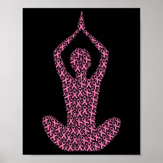 Borstkanker Bewustzijn Roze Lint & Kamp; Overleven Poster (Voorkant)