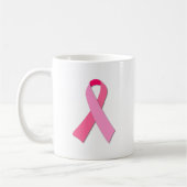 Borstkanker Bewustzijn Roze Lint Mok (Links)