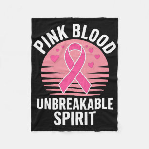 Borstkanker bewustzijn roze oktober. Borstkanker Fleece Deken