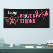 Borstkanker Bewustzijn roze oktober Spandoek (Beurs)