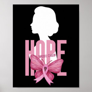 Borstkanker Bewustzijn Roze Ondersteuning Borstkan Poster