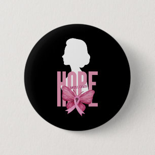 Borstkanker Bewustzijn Roze Ondersteuning Borstkan Ronde Button 5,7 Cm