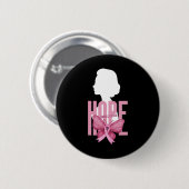 Borstkanker Bewustzijn Roze Ondersteuning Borstkan Ronde Button 5,7 Cm (Voorkant /achterkant)