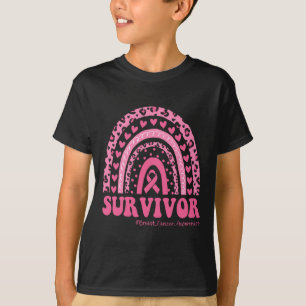 Borstkanker Bewustzijn Roze Regenboog Borstkanker T-shirt