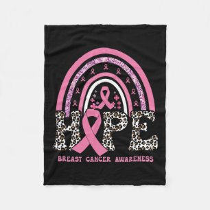 Borstkanker Bewustzijn Roze Ribbon Maand Ondersteu Fleece Deken