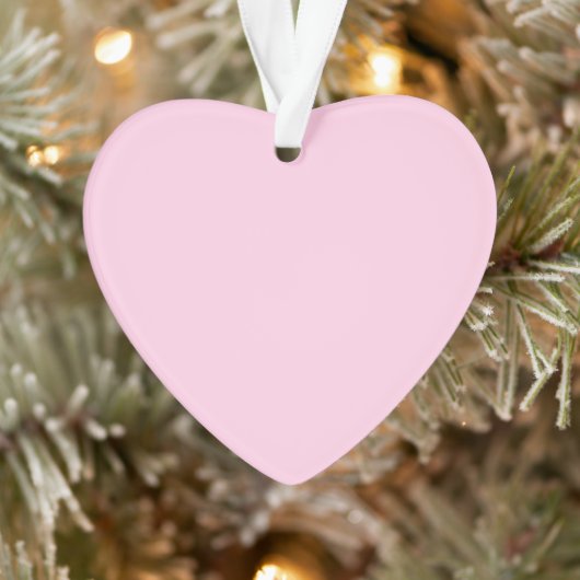 Borstkanker bewustzijn roze schattig hart Kerstmis Ornament (Boom)