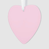 Borstkanker bewustzijn roze schattig hart Kerstmis Ornament (voorkant)