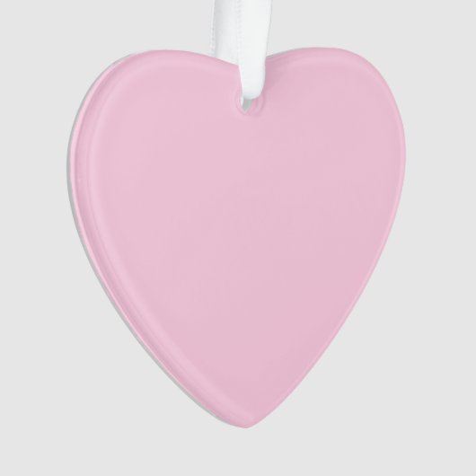 Borstkanker bewustzijn roze schattig hart Kerstmis Ornament (voorkant)