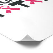 Borstkanker Bewustzijn Shirt Ma Ondersteuning Gift Poster (Hoek)