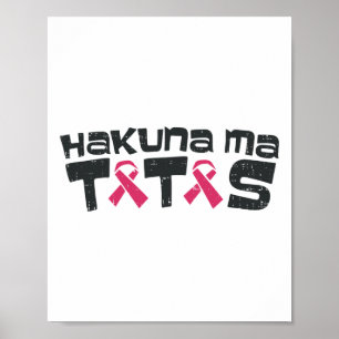 Borstkanker Bewustzijn Shirt Ma Ondersteuning Gift Poster