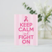 Borstkanker Bewustzijn Sierkussen Briefkaart (Staand voorkant)