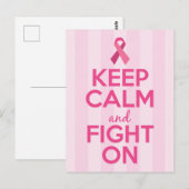 Borstkanker Bewustzijn Sierkussen Briefkaart (Voorkant / Achterkant)