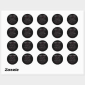 Borstkanker bewustzijn Slang termen Ronde Sticker (Vel)