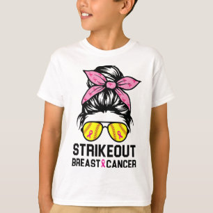 Borstkanker Bewustzijn Softbal Moeder Vrouwen T-shirt