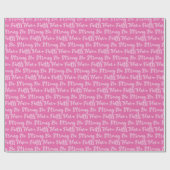 Borstkanker bewustzijn sterk roze zijn cadeaupapier (Vlak)