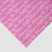 Borstkanker bewustzijn sterk roze zijn tissuepapier (Detail)