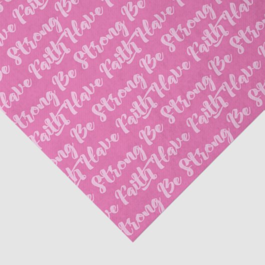 Borstkanker bewustzijn sterk roze zijn tissuepapier (Detail)