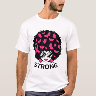 Borstkanker Bewustzijn Sterke Zwarte Vrouwen Warri T-shirt