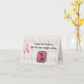 Borstkanker Bewustzijn/Stoere Cookie Notitiekaarte Kaart (Gele Bloem)