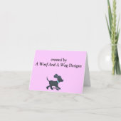 Borstkanker Bewustzijn/Stoere Cookie Notitiekaarte Kaart (Achterkant)