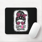 Borstkanker Bewustzijn Support-squad Messy Bun Wa Muismat (Met muis)