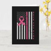 Borstkanker Bewustzijn Terug De Roze USA Patriot Kaart (Gele Bloem)