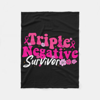 Borstkanker bewustzijn triple negatieve overlevend fleece deken