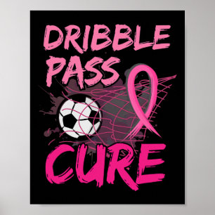 Borstkanker Bewustzijn Voetbal Roze Voor Jongens K Poster