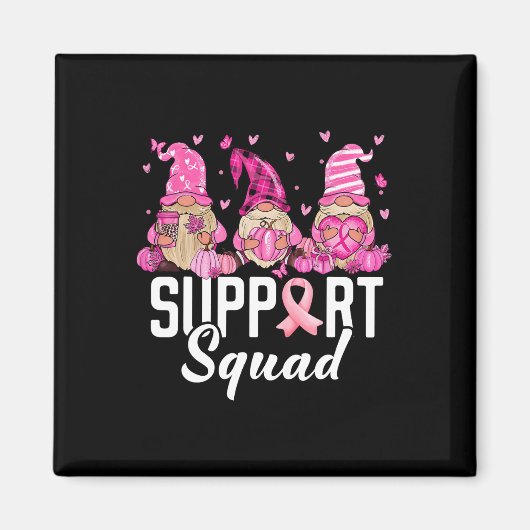 Borstkanker Bewustzijn Warrior Support Squad GNOM Magneet (Voorkant)