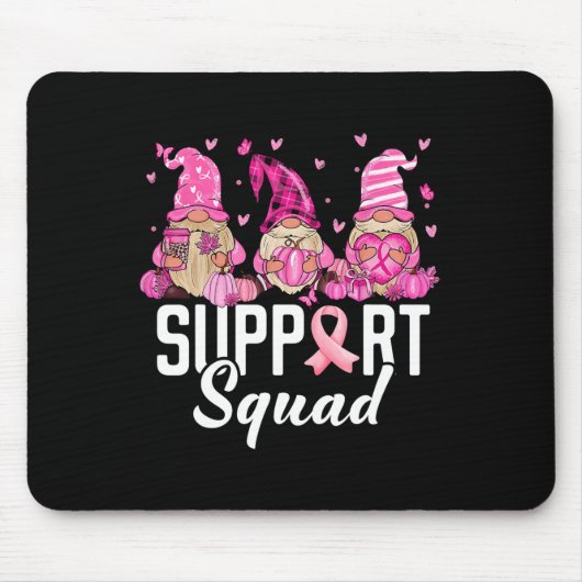 Borstkanker Bewustzijn Warrior Support Squad GNOM Muismat (Voorkant)