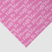 Borstkanker Bewustzijn Wees Sterk Roze Tissuepapier (Detail)
