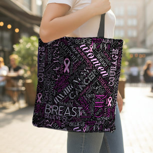 Borstkanker Bewustzijn Woordwolk ID261 Tote Bag