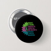 Borstkanker Bewustzijn Zorg Krijger Ronde Button 5,7 Cm (Voorkant /achterkant)