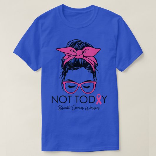 Borstkanker bij vrouwen Roze glazen lint T-shirt (Design voorkant)