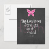 Borstkanker - Bijbelversie Briefkaart (Voorkant / Achterkant)