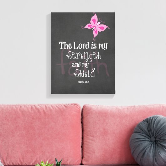 Borstkanker - Bijbelversie Canvas Afdruk (Insitu (Woonkamer))