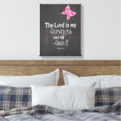 Borstkanker - Bijbelversie Canvas Afdruk (Insitu (Slaapkamer))