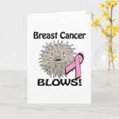 Borstkanker blaast ontwerp voor bewustzijn kaart (Gele Bloem)