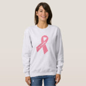 Borstkanker Blush Pink Ribbon Trui (Voorkant volledig)